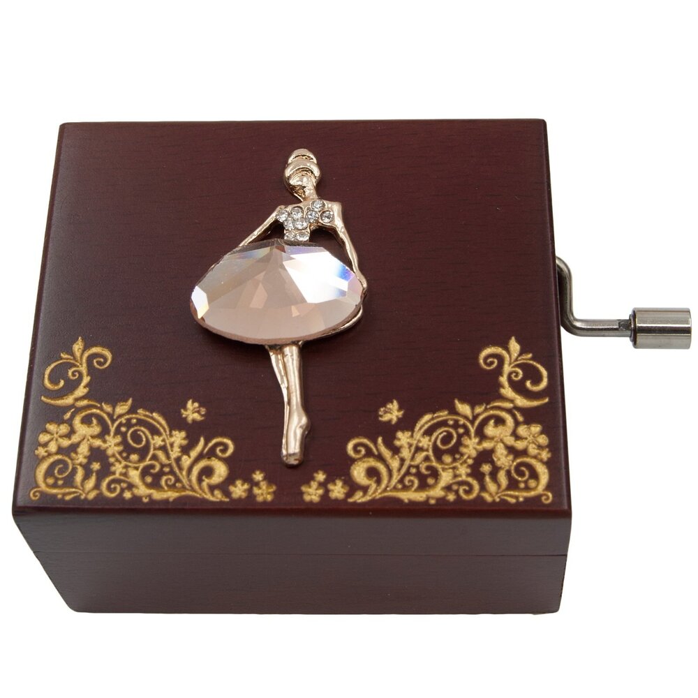 4206 Mini Handcrank Music Box Tune of Fur EliseBallerine